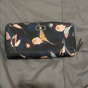 Kate Spade Black Floral Wallet
